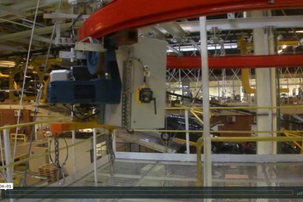 Подсистема управления тельферами перегрузки силовых агрегатов на заводе Renault